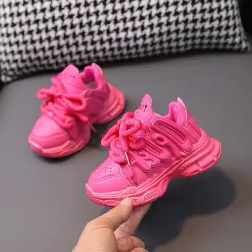 2023-Baby-Chunky-Shoes-Girl-Sports-Shoes-Toddler-Boy-Fashion-Solid-Color-Sneakers-1-6-Years-4 – saadaval Tootemaailm e-kaubamajas
