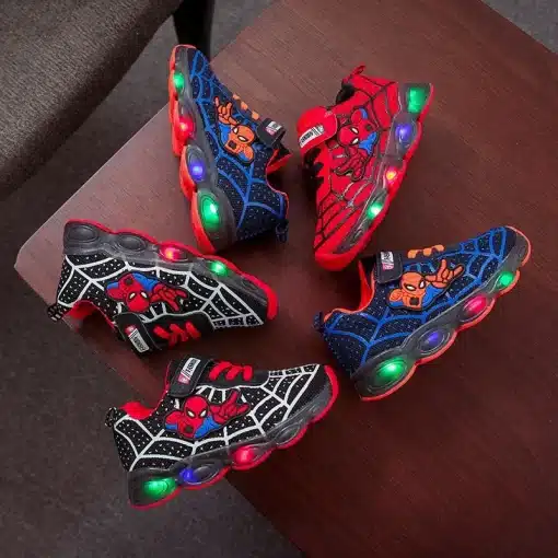 Disney-LED-Casual-Cartoon-Sneakers-for-Boys-Spiderman-Mesh-Outdoor-Shoes-Children-Cute-Lighted-Non-slip-4 – saadaval Tootemaailm e-kaubamajas