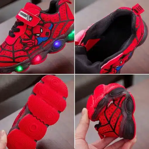 Disney-LED-Casual-Cartoon-Sneakers-for-Boys-Spiderman-Mesh-Outdoor-Shoes-Children-Cute-Lighted-Non-slip-5 – saadaval Tootemaailm e-kaubamajas