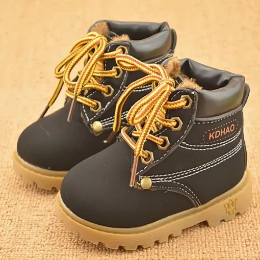 Spring-Autumn-Children-Ankle-boots-Winter-Girls-Boots-Boys-Plush-Snow-Motorcycle-Boots-Lace-Up-Rome-5 – saadaval Tootemaailm e-kaubamajas