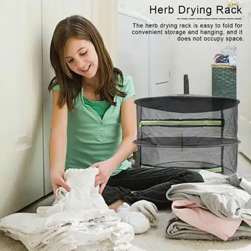 2-4-6-8-Layers-Drying-Net-For-Herbs-Fish-Hanging-Basket-Folding-Dry-Rack-Herb-3 – saadaval Tootemaailm e-kaubamajas