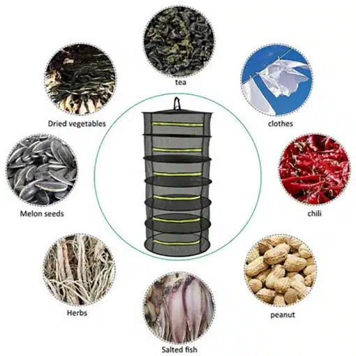 2-4-6-8-Layers-Drying-Net-For-Herbs-Fish-Hanging-Basket-Folding-Dry-Rack-Herb-4 – saadaval Tootemaailm e-kaubamajas
