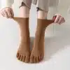 Yoga-Five-Finger-Socks-Woman-Girl-Organic-Cotton-Solid-Non-Slip-Young-Casual-Fashion-Pilates-Fitness-3 – saadaval Tootemaailm e-kaubamajas