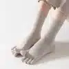 Yoga-Five-Finger-Socks-Woman-Girl-Organic-Cotton-Solid-Non-Slip-Young-Casual-Fashion-Pilates-Fitness-1 – saadaval Tootemaailm e-kaubamajas