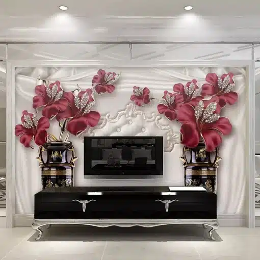 Custom-Photo-Wallpaper-3D-European-Style-Jewelry-Flower-Living-Room-Bedroom-TV-Background-Decor-Murals-Wall-2 – saadaval Tootemaailm e-kaubamajas