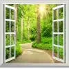 Custom-3D-Photo-Wallpaper-Green-Sunshine-Forest-Road-Window-Nature-Landscape-Wall-Mural-Living-Room-Sofa-2 – saadaval Tootemaailm e-kaubamajas