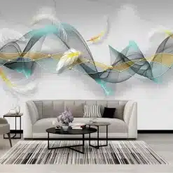 Custom-3D-Mural-Wallpaper-For-Bedroom-Walls-Luxury-House-Decoration-Wall-Paper-Smoke-Feathers-On-Marble-1 – saadaval Tootemaailm e-kaubamajas