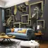 Custom-3D-Photo-Wallpaper-Murals-Modern-Creative-Golden-Leaf-3D-Stereoscopic-Geometric-Living-Room-Sofa-TV-2 – saadaval Tootemaailm e-kaubamajas