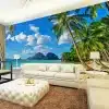Custom-3D-Wallpaper-Murals-Blue-Sky-White-Clouds-Sea-Island-Beach-Coconut-Tree-Landscape-Photo-Mural-3 – saadaval Tootemaailm e-kaubamajas
