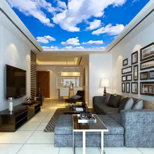 Custom-Ceiling-Mural-Wallpaper-3D-Blue-Sky-And-White-Clouds-Living-Room-Bedroom-Ceiling-Background-Photo-4 – saadaval Tootemaailm e-kaubamajas