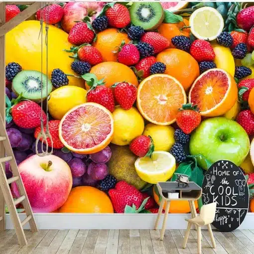 Custom-3D-Wallpaper-For-Kitchen-Room-Strawberry-Orange-Fruits-Photo-Wall-Mural-Home-Improvement-Wall-Papers-3 – saadaval Tootemaailm e-kaubamajas