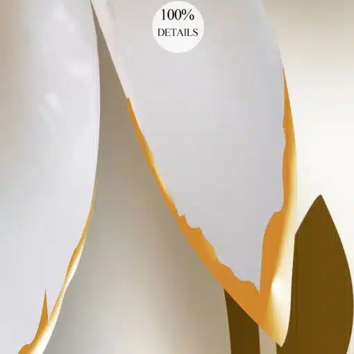 hele tapeet valgete lillede ja kuldsete äärtega
