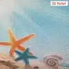 3D reljeefne tapeet meritähtede ja merekarpidega