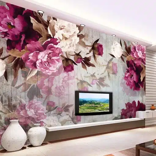 Custom-Mural-Wallpaper-Romantic-Hand-Painted-Flower-Non-woven-Wallpaper-For-Bedroom-Walls-Living-Room-TV-4 – saadaval Tootemaailm e-kaubamajas