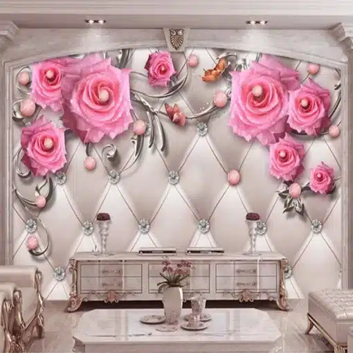 Custom-3D-Photo-Wallpaper-Murals-Modern-Jewelry-Flower-TV-Backdrop-Wall-Mural-Living-Room-Bedroom-Non-2 – saadaval Tootemaailm e-kaubamajas
