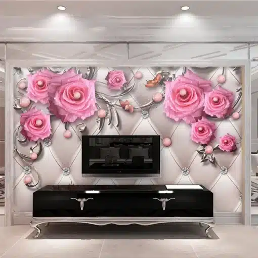 Custom-3D-Photo-Wallpaper-Murals-Modern-Jewelry-Flower-TV-Backdrop-Wall-Mural-Living-Room-Bedroom-Non-1 – saadaval Tootemaailm e-kaubamajas