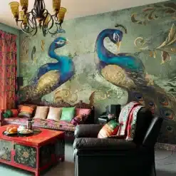 Custom-3D-Mural-Wallpaper-Retro-Style-Peacock-Background-Wall-Decorations-Large-Wall-Painting-Living-Room-Sofa-1 – saadaval Tootemaailm e-kaubamajas