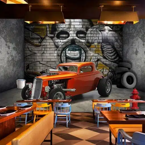 Custom-3D-Wall-Murals-Wallpaper-Creative-Stereoscopic-Space-Car-Skull-Street-Graffiti-Art-Restaurant-Background-Wall-2 – saadaval Tootemaailm e-kaubamajas