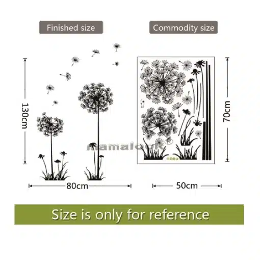Hot-Black-Dandelion-Sitting-Room-Bedroom-Wall-Stickers-Household-Adornment-Decor-Decals-Mural-Art-Poster-On-5 – saadaval Tootemaailm e-kaubamajas
