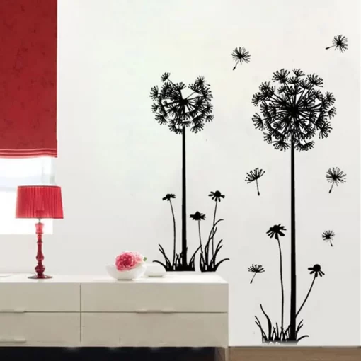 Hot-Black-Dandelion-Sitting-Room-Bedroom-Wall-Stickers-Household-Adornment-Decor-Decals-Mural-Art-Poster-On-2 – saadaval Tootemaailm e-kaubamajas