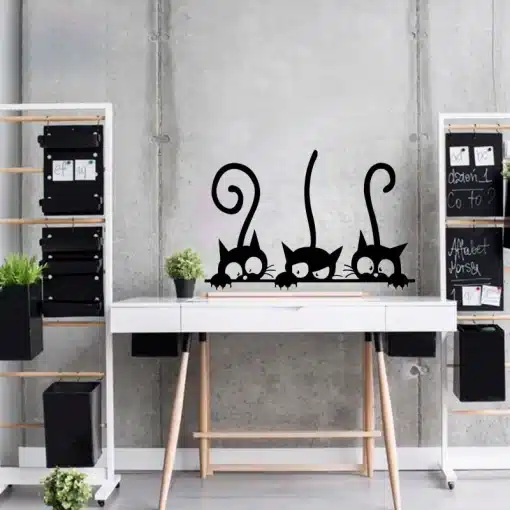Lovely-3-Black-Cute-Cats-Wall-Sticker-Moder-Cat-Wall-Stickers-Girls-Vinyl-Home-Decor-Cute-2 – saadaval Tootemaailm e-kaubamajas