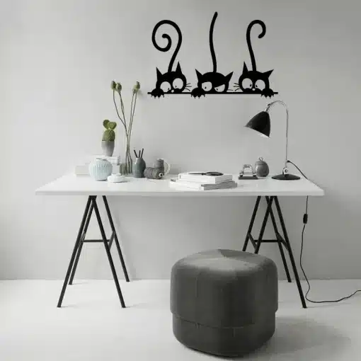 Lovely-3-Black-Cute-Cats-Wall-Sticker-Moder-Cat-Wall-Stickers-Girls-Vinyl-Home-Decor-Cute-3 – saadaval Tootemaailm e-kaubamajas