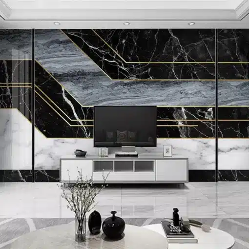 Custom-Mural-Modern-Black-White-Blue-3D-Striped-Geometric-Marble-Pattern-Wallpaper-Living-Room-TV-Background-2 – saadaval Tootemaailm e-kaubamajas