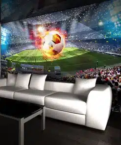 3D tapeet jalgpallistaadioniga