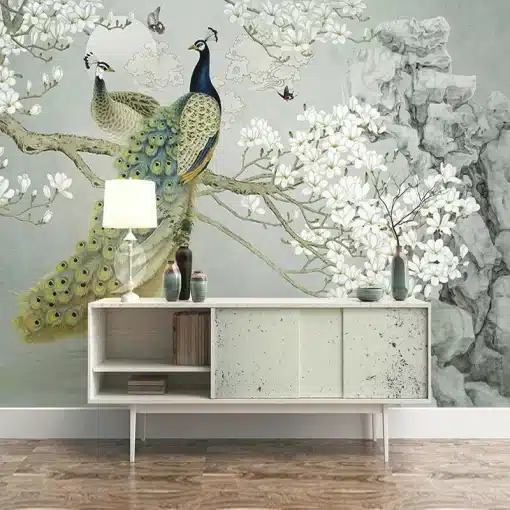 Custom-Photo-Mural-Wallpaper-3D-Peacock-Magnolia-Flowers-Wall-Painting-Study-Living-Room-Background-Home-Decor-1 – saadaval Tootemaailm e-kaubamajas