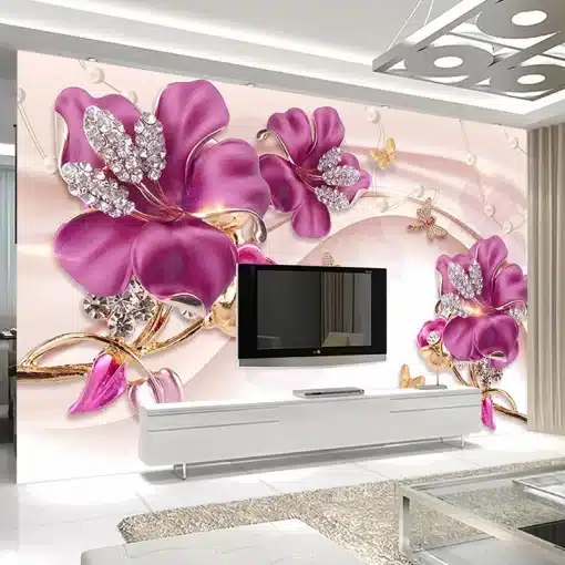 Custom-Mural-Wall-Paper-3D-Stereoscopic-Flower-Jewelry-Living-Room-TV-Background-Wall-Decorative-Wall-Painting-4 – saadaval Tootemaailm e-kaubamajas