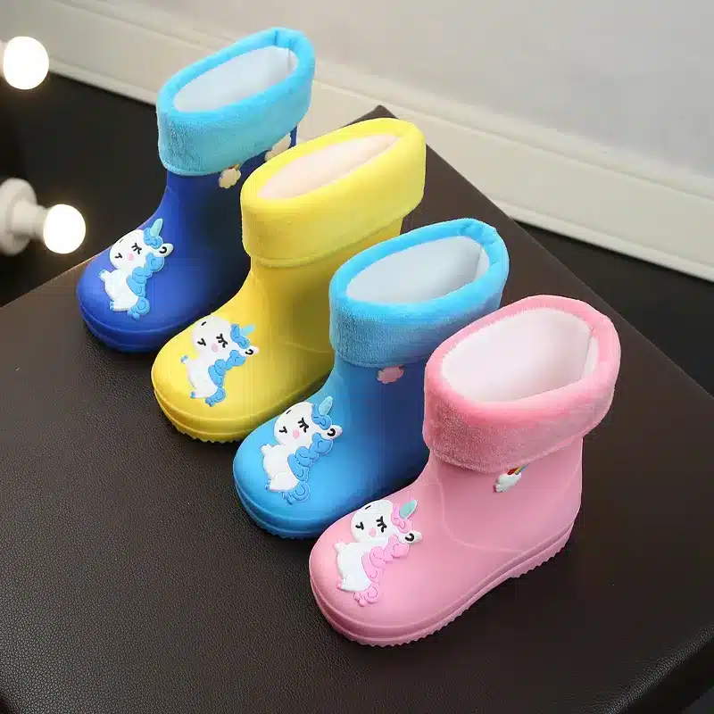 New-Kids-Rain-Boots-For-Girls-Rubber-Rainboot-Boys-Baby-Girls-PVC-Warm-Children-Waterproof-Shoes-5 – saadaval Tootemaailm e-kaubamajas