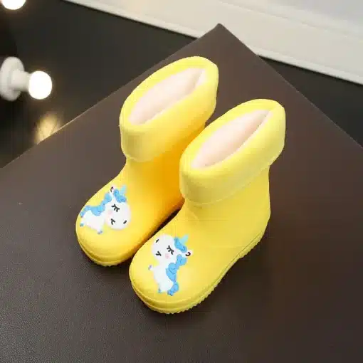 New-Kids-Rain-Boots-For-Girls-Rubber-Rainboot-Boys-Baby-Girls-PVC-Warm-Children-Waterproof-Shoes-1 – saadaval Tootemaailm e-kaubamajas