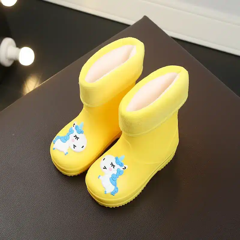 New-Kids-Rain-Boots-For-Girls-Rubber-Rainboot-Boys-Baby-Girls-PVC-Warm-Children-Waterproof-Shoes-1 – saadaval Tootemaailm e-kaubamajas