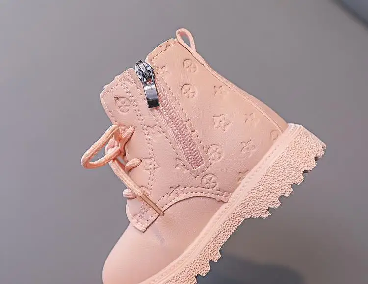 Bota-Kid-Boots-Kid-Fashion-Boots-Autumn-Winter-Boys-British-Plush-Short-Boot-Girl-Ankle-Boots-3 – saadaval Tootemaailm e-kaubamajas
