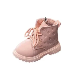 Bota-Kid-Boots-Kid-Fashion-Boots-Autumn-Winter-Boys-British-Plush-Short-Boot-Girl-Ankle-Boots-1 – saadaval Tootemaailm e-kaubamajas
