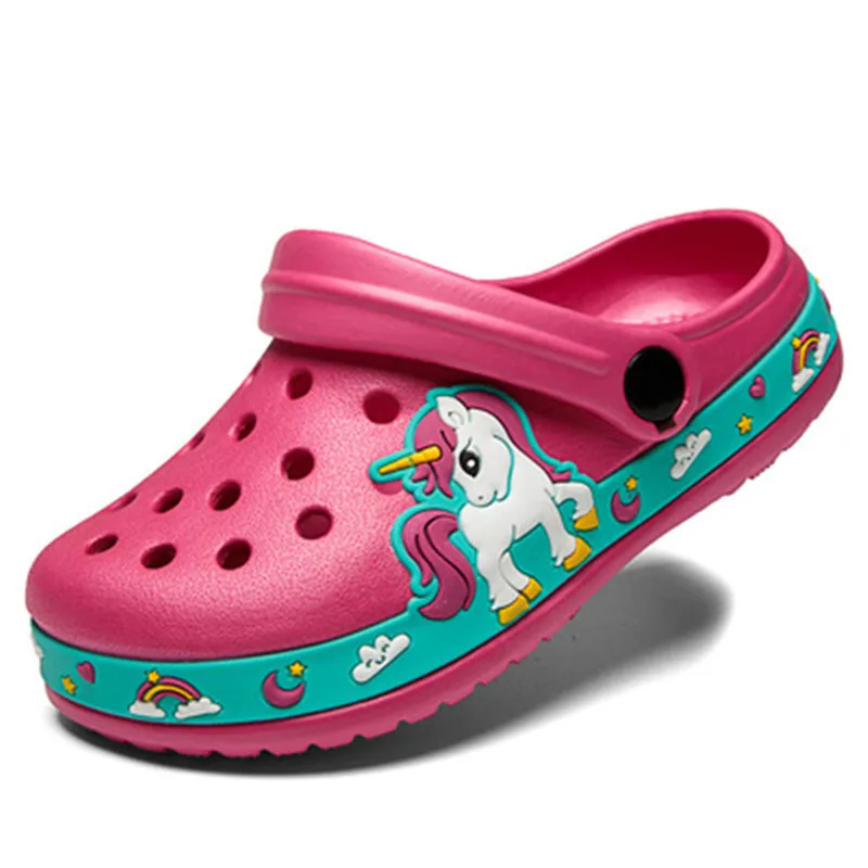 Child-Sandals-Anti-Skid-Slipper-Summer-Hole-Shoes-Rubber-Kids-Unicorn-Dinosaur-Garden-Shoes-Beach-Flat-4 – saadaval Tootemaailm e-kaubamajas