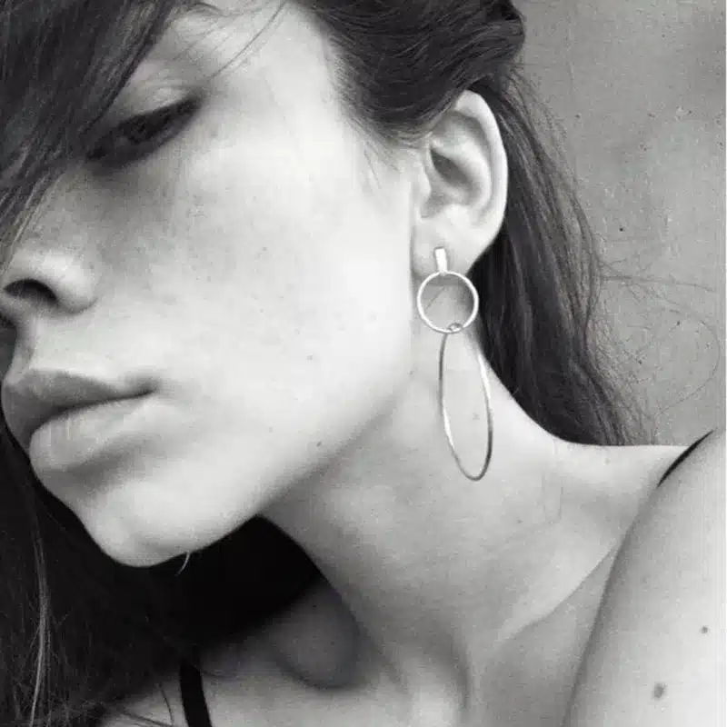 2017 New European Exaggerated Aros Big Hoop Earrings for Women Double Round Circle Pendant Long Earrings Brincos Jewelry XR431 15