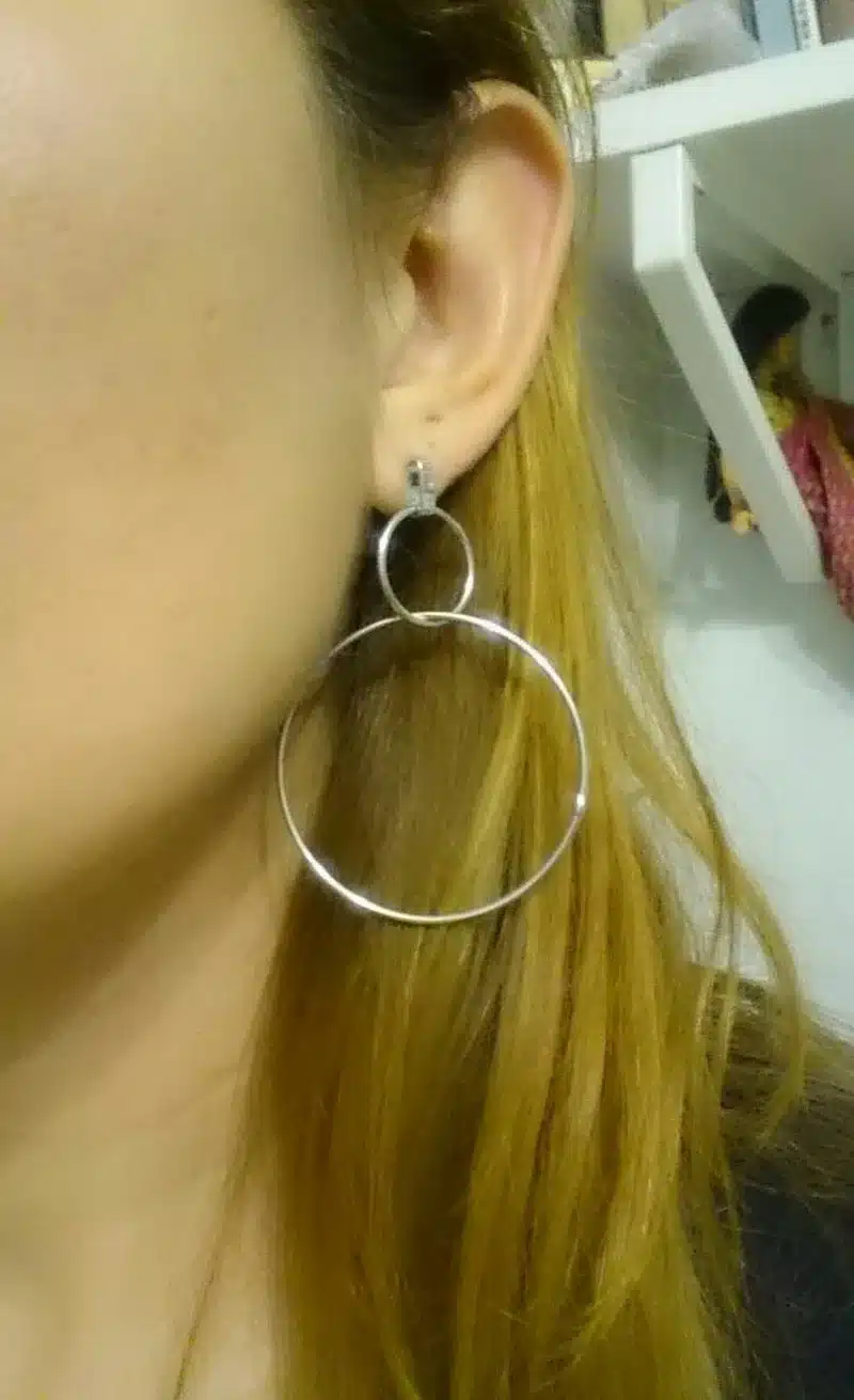 2017 New European Exaggerated Aros Big Hoop Earrings for Women Double Round Circle Pendant Long Earrings Brincos Jewelry XR431 16