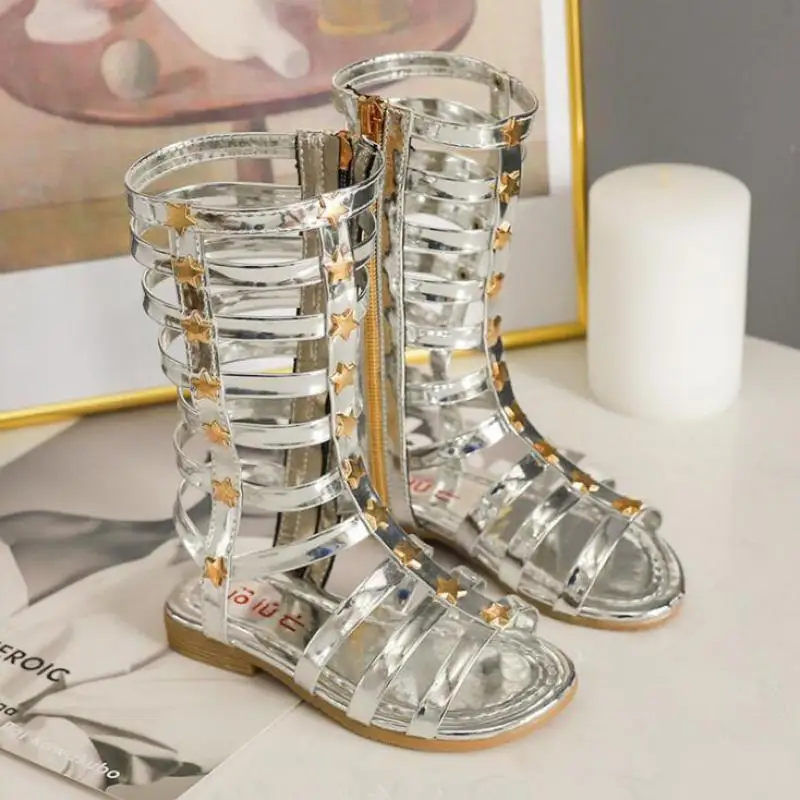 New-Summer-Child-Sandals-Roman-Boots-High-top-Girls-Sandals-Kids-Gladiator-Sandals-Hot-Sale-Toddler-2
