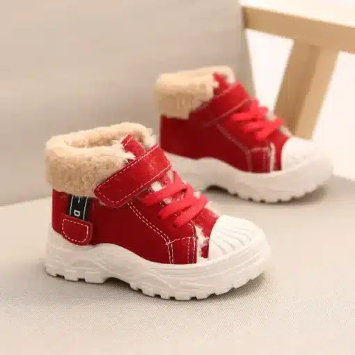 2021-Children-Warm-Boots-Winter-New-Boys-Plus-Thicken-Velvet-Cotton-Shoes-Girls-Waterproof-Short-Boots-4