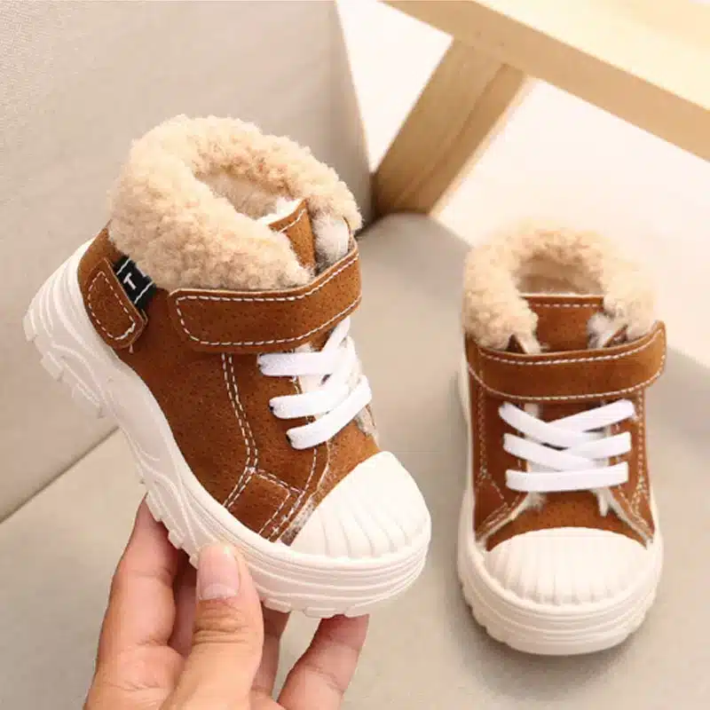 2021-Children-Warm-Boots-Winter-New-Boys-Plus-Thicken-Velvet-Cotton-Shoes-Girls-Waterproof-Short-Boots-5