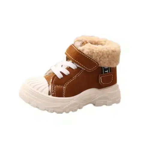 2021-Children-Warm-Boots-Winter-New-Boys-Plus-Thicken-Velvet-Cotton-Shoes-Girls-Waterproof-Short-Boots-3