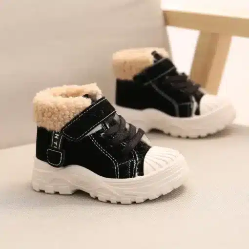 2021-Children-Warm-Boots-Winter-New-Boys-Plus-Thicken-Velvet-Cotton-Shoes-Girls-Waterproof-Short-Boots