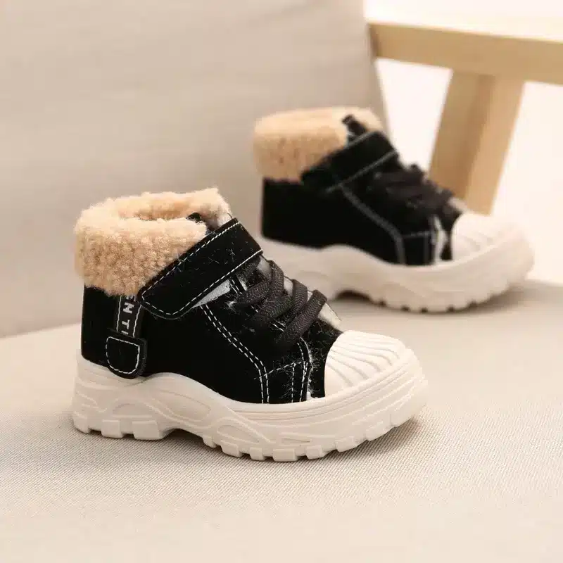 2021-Children-Warm-Boots-Winter-New-Boys-Plus-Thicken-Velvet-Cotton-Shoes-Girls-Waterproof-Short-Boots