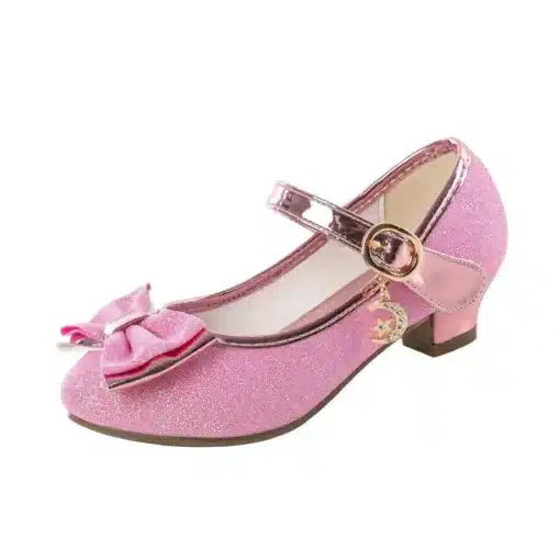 Tüdrukute sandaalid liblikaga | E-pood Tootemaailm Girls-Sandals-Rhinestone-Butterfly-Latin-Dance-Kids-Shoes-Children-High-Heel-Princess-Shoes-Glitter-Leather-Party-1