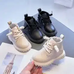 Baby-Kids-Short-Boots-Boys-Shoes-Autumn-Winter-Leather-Children-Boots-Fashion-Toddler-Girls-Boots-Boots