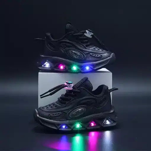 Baby-Shoes2023-Spring-Autumn-New-Boys-and-Girls-Light-Up-Clunky-Sneaker-Small-and-Medium-sized-3