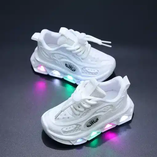 Baby-Shoes2023-Spring-Autumn-New-Boys-and-Girls-Light-Up-Clunky-Sneaker-Small-and-Medium-sized-4