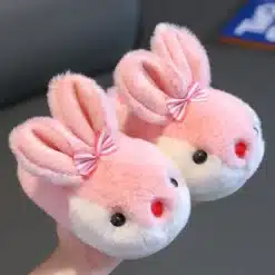 Children-Winter-Thick-Slippers-Kids-Cotton-padded-Shoes-Baby-Indoor-Warm-Slippers-Girls-Cute-Cartoon-Rabbit