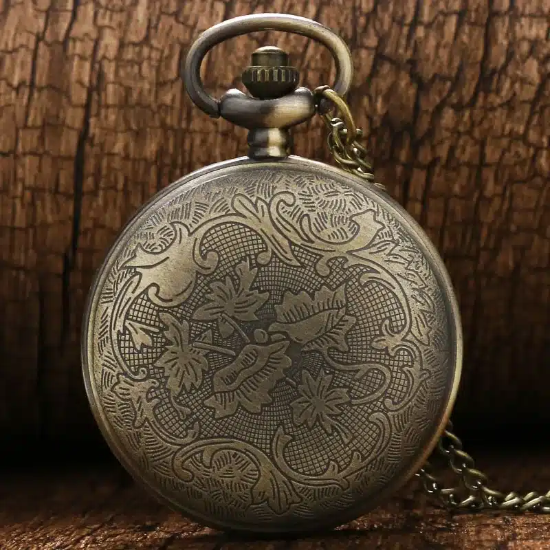 2017 Luxury Fashion Vintage Elegant Ceramics Flowers Antique Quartz Pocket Watch Necklace Pendant Clock For men and women gift 5